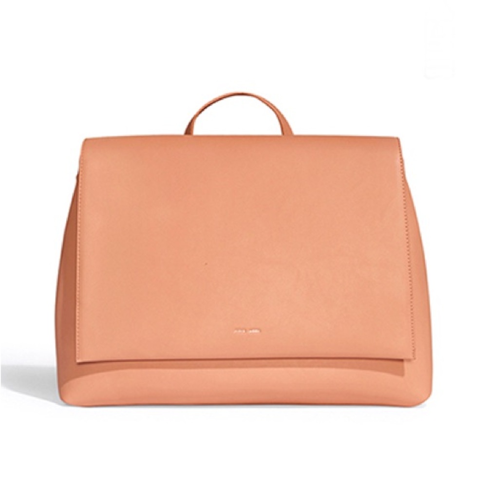 PIXIE MOOD Apricot Beige Convertible 15 in Laptop MacBook Backpack Messenger Bag - Picture 5 of 5